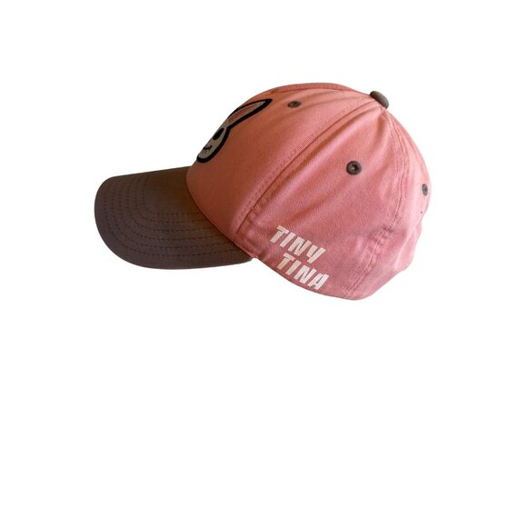 Pink & Brown Rabbit Skull Embroidered Cap Adjustable Borderlands 3 - Picture 2 of 5